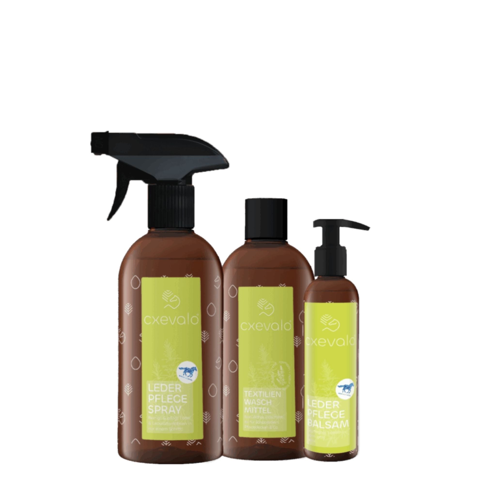 CXEVALO Leder- & Textilpflegekombi zur tiefenwirksamen Pflege und Reinigung von Pferdezubehör